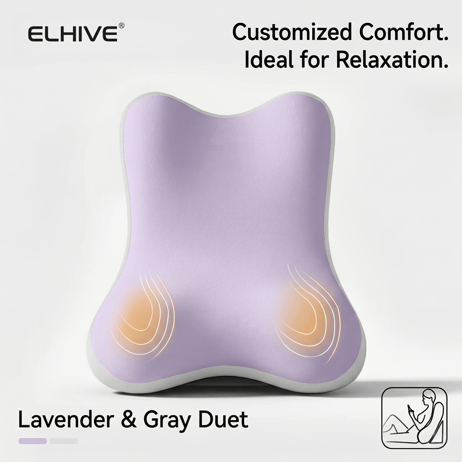 Lot de 2 oreillers de lit en mousse à mémoire de forme réglables, grand dossier triangulaire pour lire, regarder la télévision, jouer, utiliser un ordinateur portable, se détendre, surélever les jambes, avec appui-tête amovible et housse lavable pour adul – Image 2