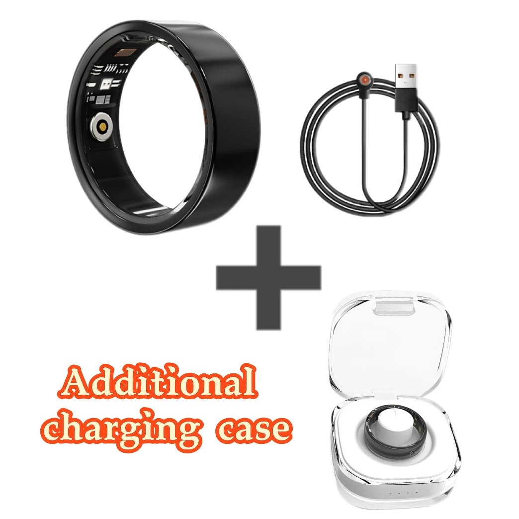 Nouvelle tendance 2026 : Bague connectée intelligente pour homme, étanche, fine, suivi d'activité physique, OEM ODM, geste intelligent, santé, acier, pour le fitness – Image 2